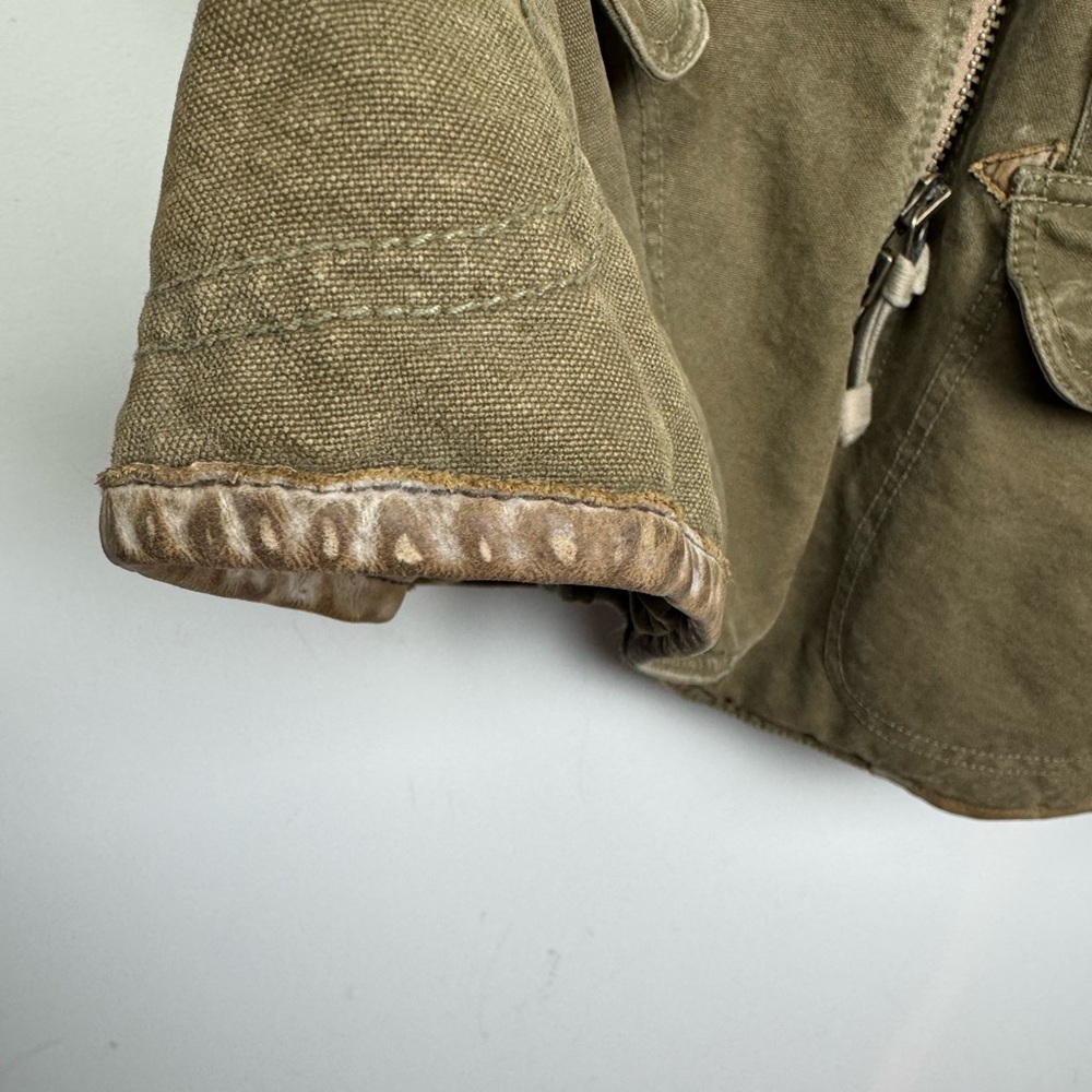 POLO Ralph Lauren Olive Canvas Hunting Shooting Jacket with Removable Lining XL - Picture 9 of 16